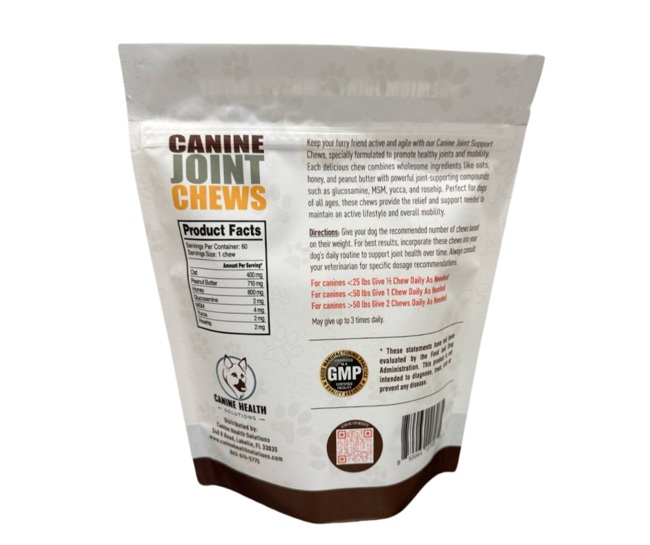 CANINE JOINT CHEWS (10 CHEWS, 60 CHEWS)
