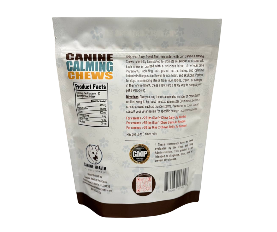 CANINE CALMING CHEWS (10 Chews, 60 Chews)