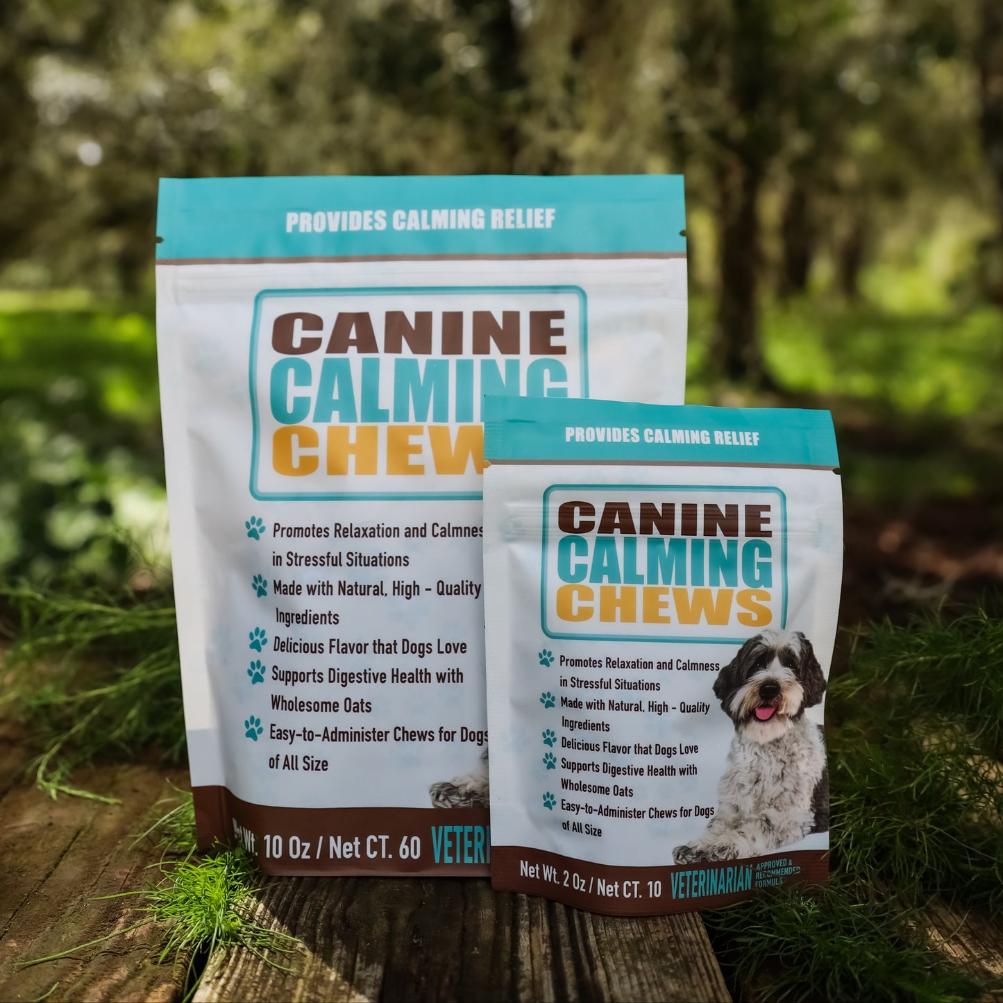 CANINE CALMING CHEWS (10 Chews, 60 Chews)